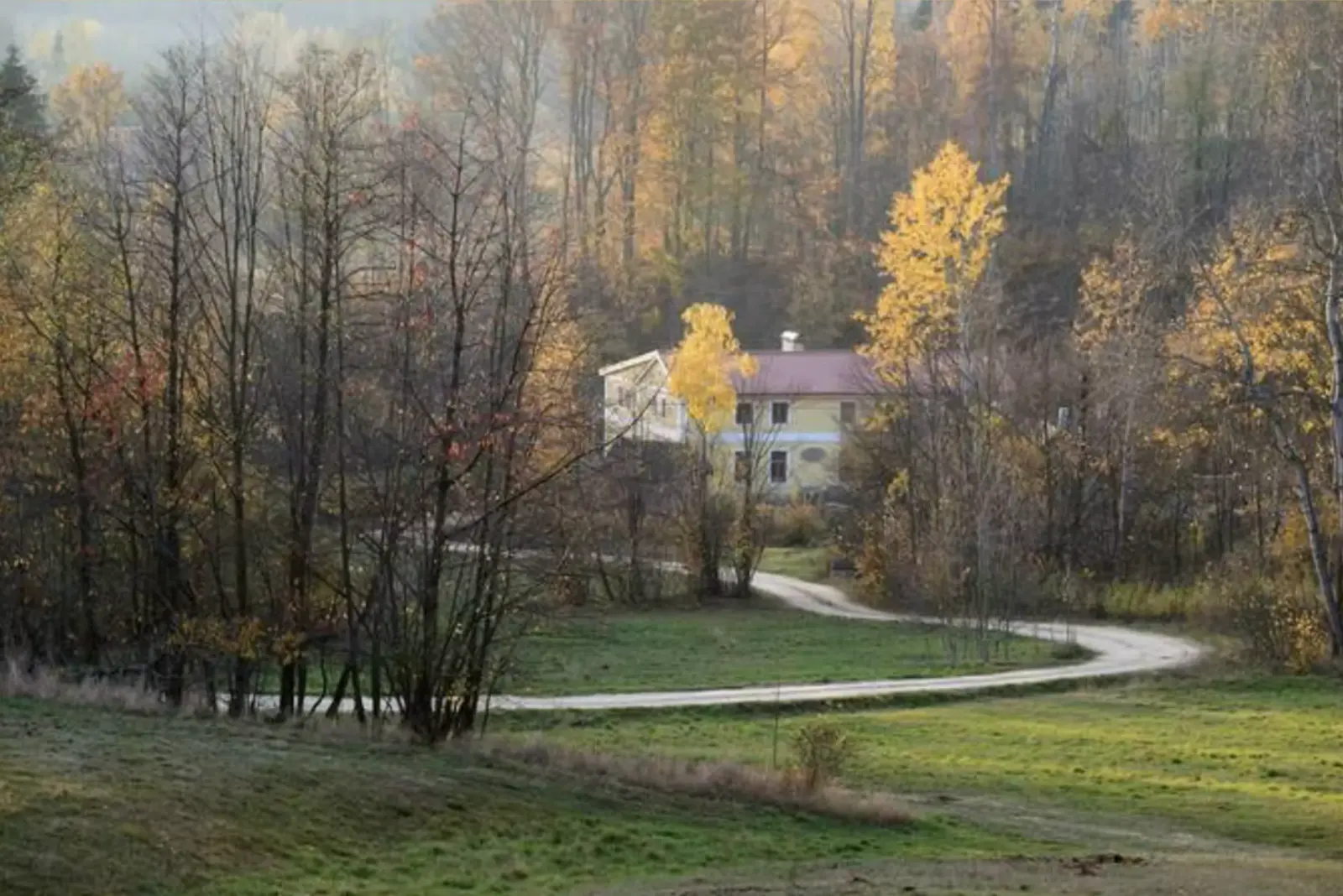 Centrum Živá Voda in the autumn landscape